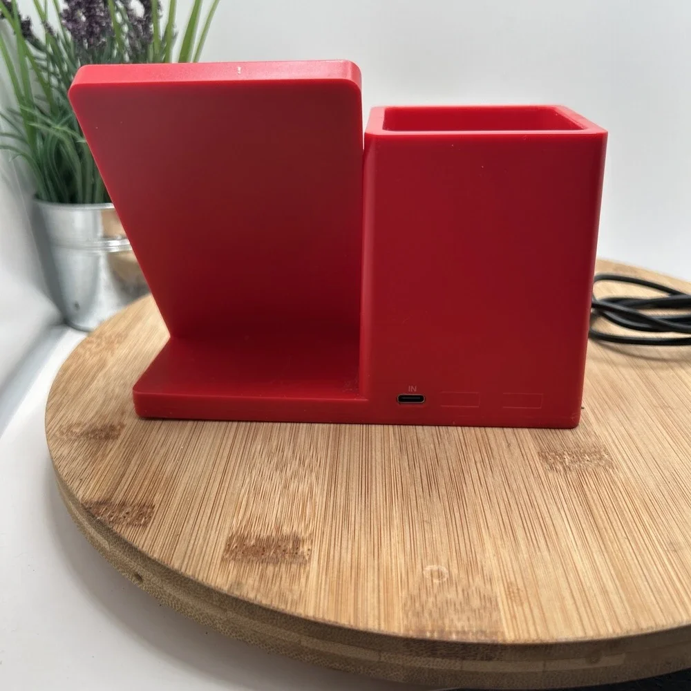 NCAA Wireless Phone Charging Stand & Desktop Organizer, Alabama Crimson Tide Red